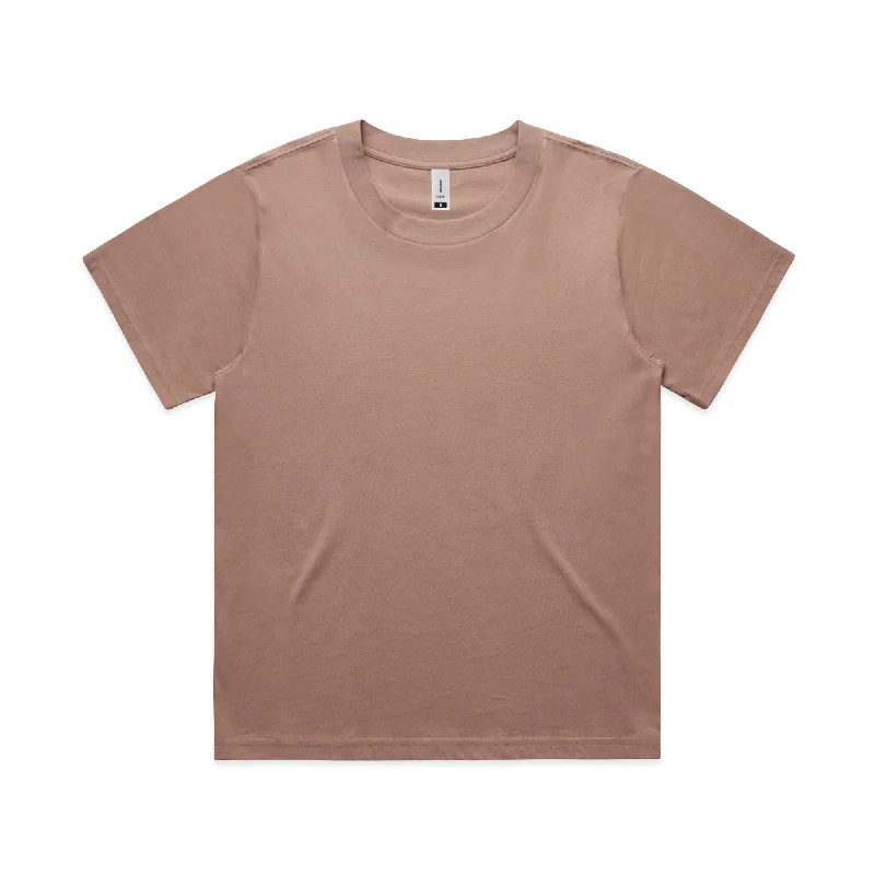 AS Colour Martina Tee - Hazy Pink Houndstooth Herringbone Solid