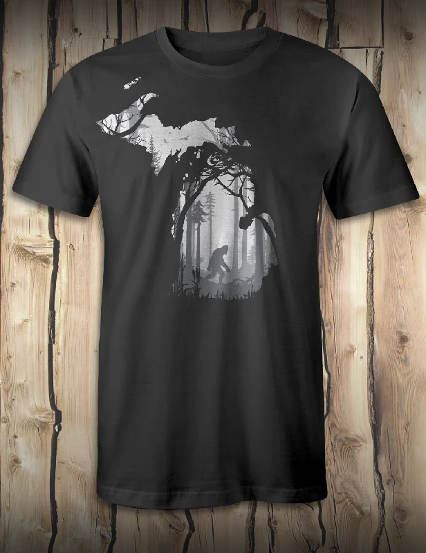 Big Foot Forest T-Shirt - Black Cashmere Blend Cotton Blend Poly Blend
