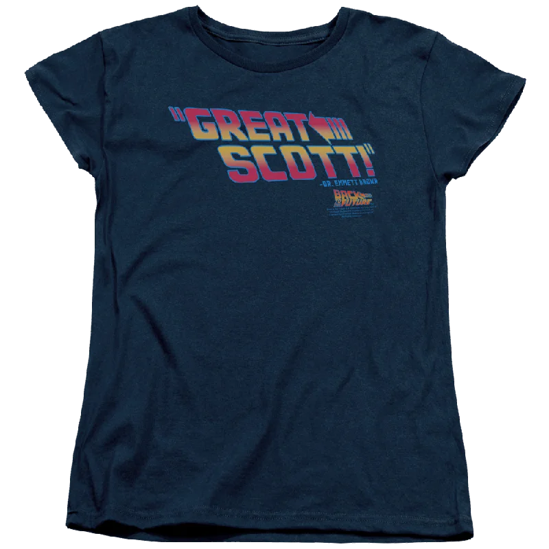 Back To The Future Great Scott - Women's T-Shirt Boxy Fit Fitted Loose