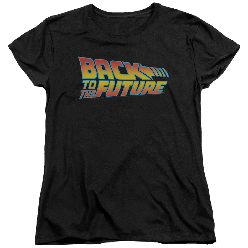 Back To The Future Logo - Women's T-Shirt Fashionable Trendy Casual