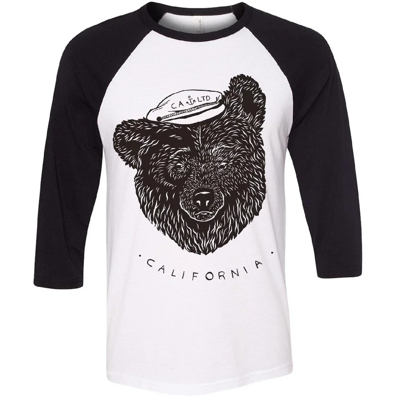 California Sailor Bear Baseball Tee Lace Blend Ribbed Blend Corduroy Blend