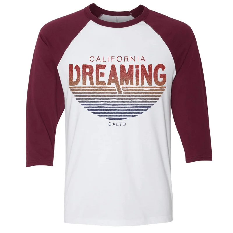 California Dreaming Baseball Tee Terry Blend Velvet Blend Canvas Blend