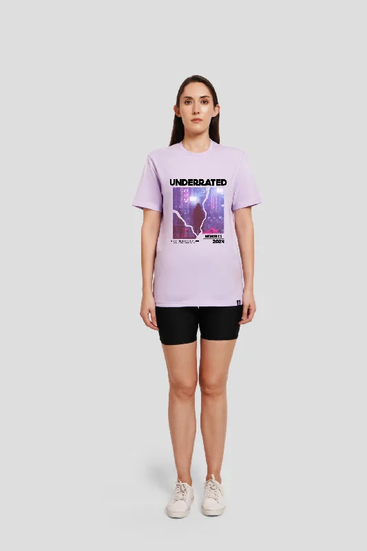 Cityscape Dreams Lilac Printed T-Shirt Plaid T-Shirt Polka Dot Checkered