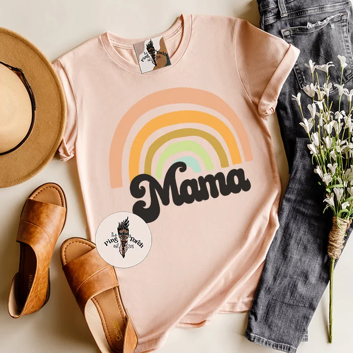 RAINBOW MAMA // UNISEX TEE Cashmere Blend Cotton Blend Poly Blend