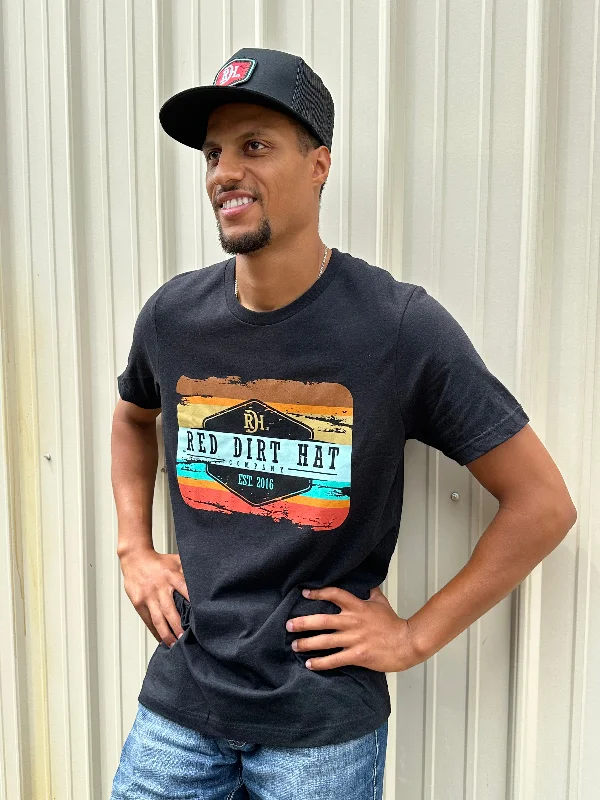 Red Dirt Hat Co. Army Sunset Black Short Sleeve Tee RDHC-T-19 Lace Blend Ribbed Blend Corduroy Blend Red Dirt Hat Co. Army Sunset Black Short Sleeve Tee RDHC-T-19 Lace Blend Ribbed Blend Corduroy Blend