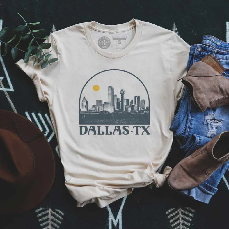 Dallas Skyline T-Shirt Layered Multi-layer Single Layer