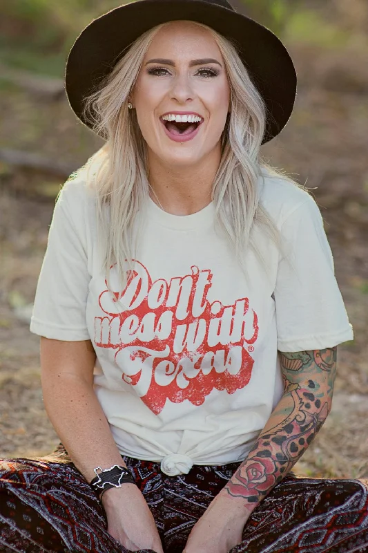 Don't Mess With Texas® Tee - Natural Chenille Blend Fleece Blend Nylon Blend