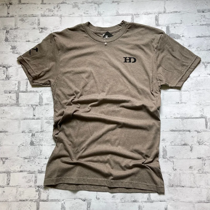 Hammer Down "HD Basic" Short Sleeve T-shirt - Warm Gray Iron Safe Non-Iron Wrinkle Free