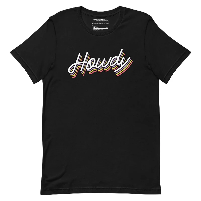 Howdy T-shirt Houndstooth Herringbone Solid