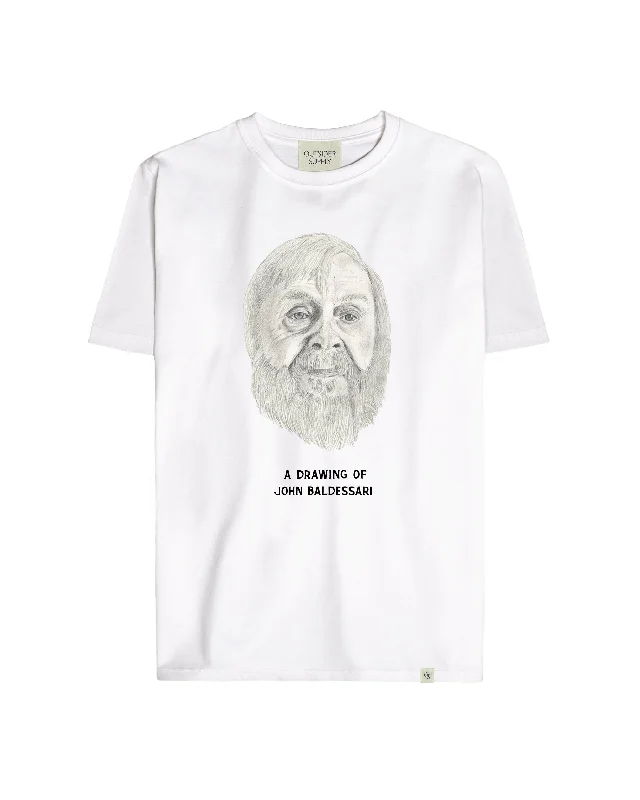 A Drawing of John Baldessari Heavyweight Tee Chenille Blend Fleece Blend Nylon Blend