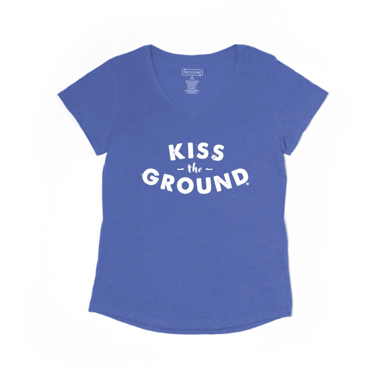 Kiss the Ground Women's Logo Tee Chenille Blend Fleece Blend Nylon Blend