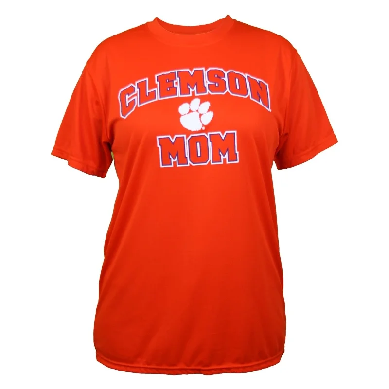 Clemson Mom Tee | MRK Tee - Orange Rayon Fabric Velvet Fabric Corduroy Fabric