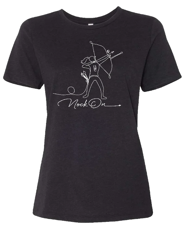 Ladies Let It Fly Relaxed Fit Tee Graphic Embroidered Appliqued