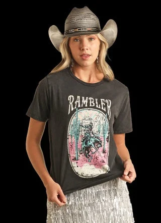 LADIES PANHANDLE RAMBLER GRAPHIC TEE Rayon Velvet Corduroy