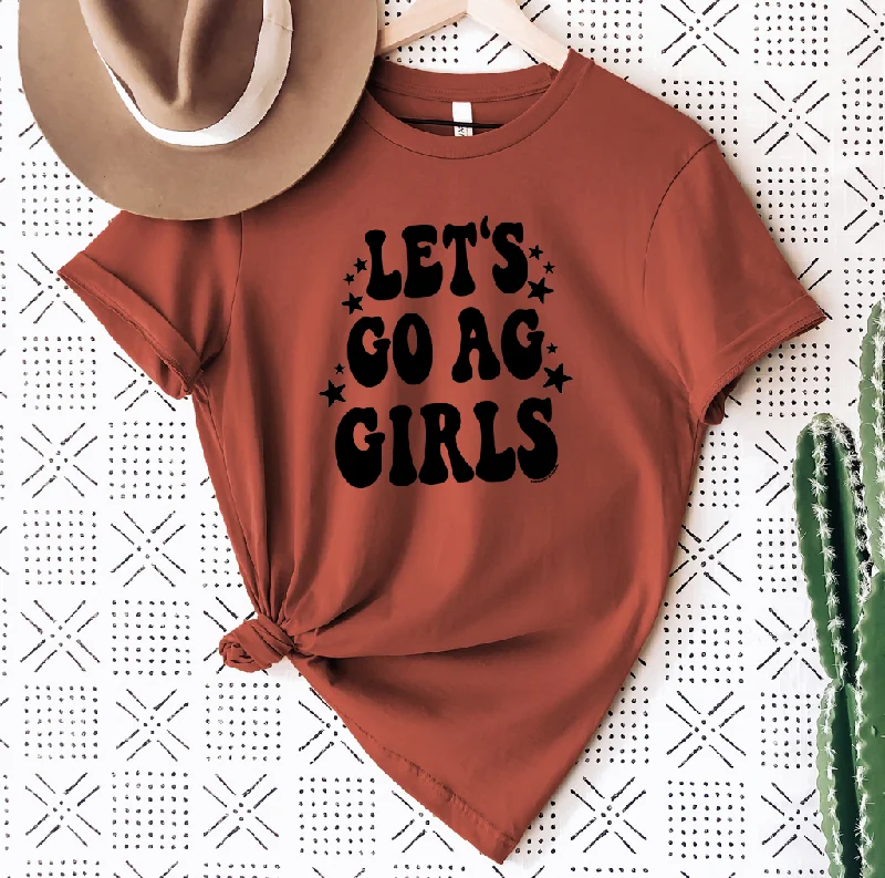 Let's Go Ag Girls T-Shirt (XS-4XL) - Multiple Colors! Layered Multi-layer Single Layer