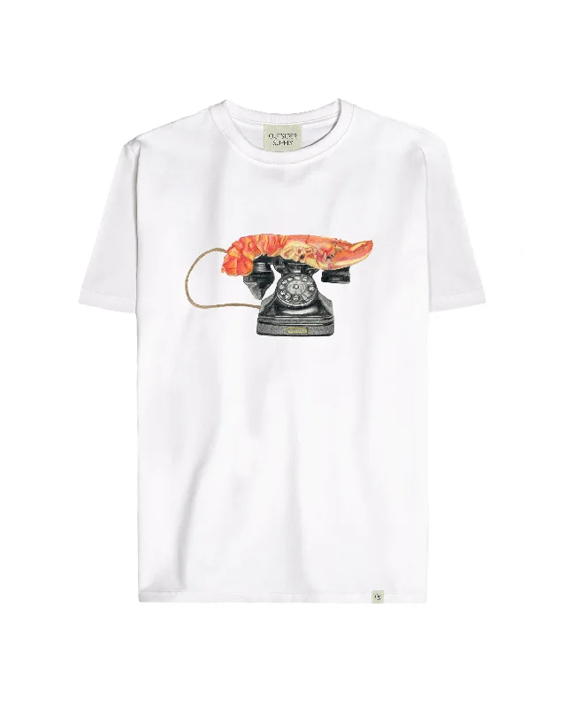 A Drawing of Dali's Lobster Telephone Heavyweight Tee Mesh Blend Leather Blend Suede Blend