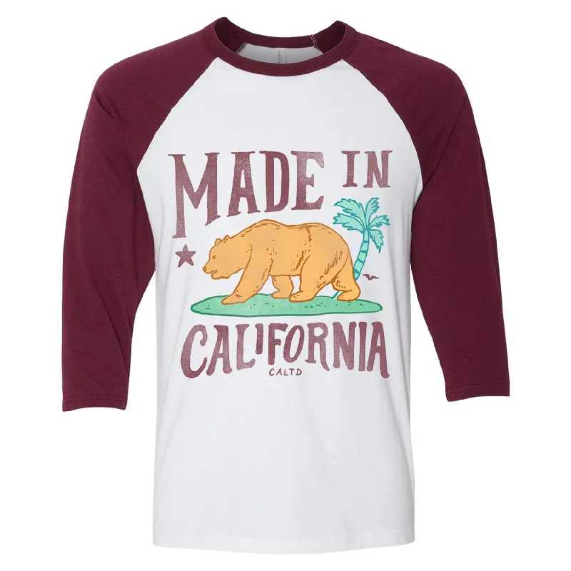 Made in California Baseball Tee Faux Fur Fabric Real Fur Fabric Shearling Fabric