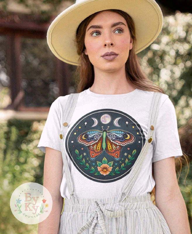 Moon Moth Unisex Tee Faux Fur Fabric Real Fur Fabric Shearling Fabric