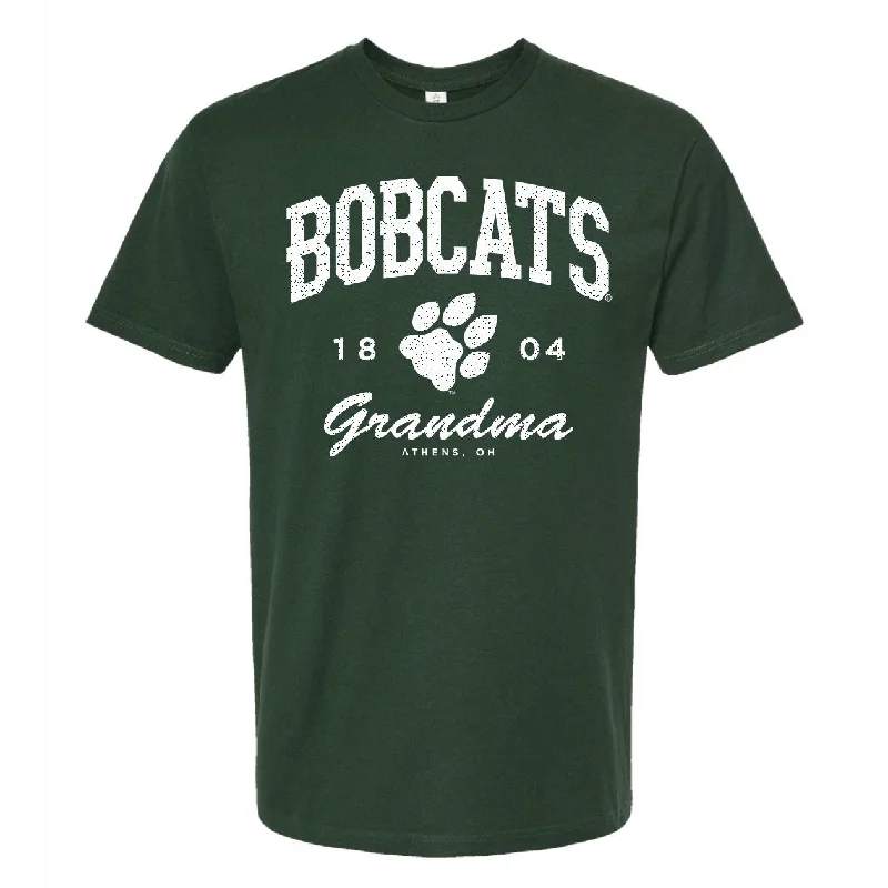 Ohio Bobcats Grandma Green T-Shirt Front Pockets Side Pockets Patch Pockets