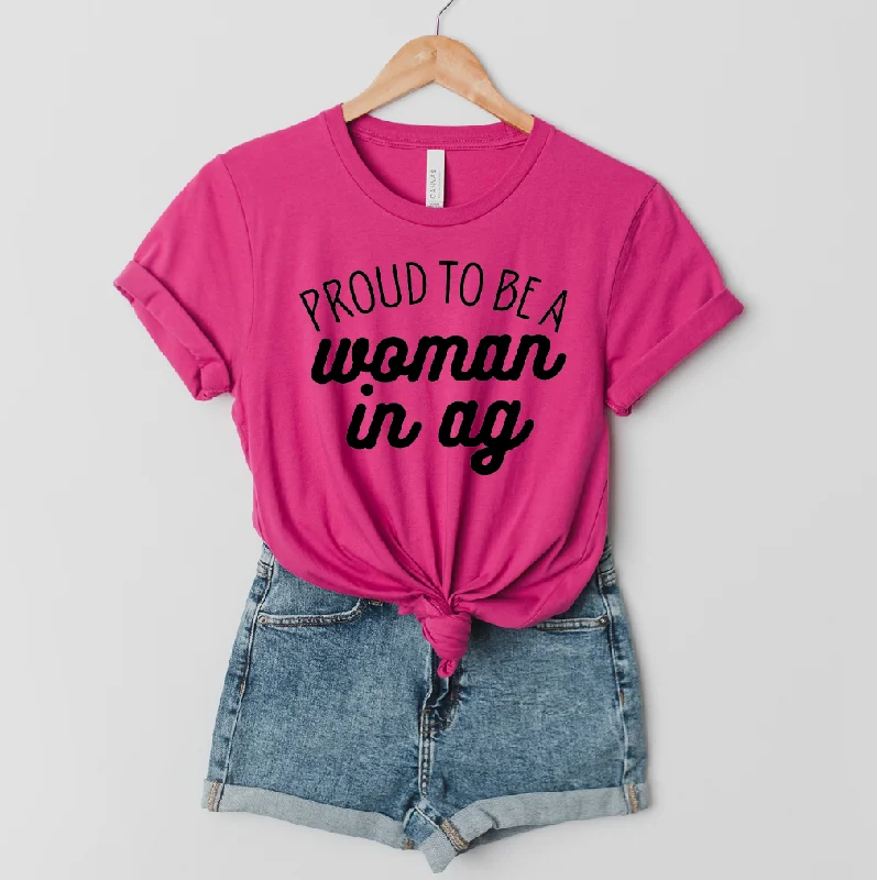 Proud To Be A Woman in AG T-Shirt (XS-4XL) - Multiple Colors! Nylon Fabric Polyester Fabric Spandex Fabric Proud To Be A Woman in AG T-Shirt (XS-4XL) - Multiple Colors! Nylon Fabric Polyester Fabric Spandex Fabric