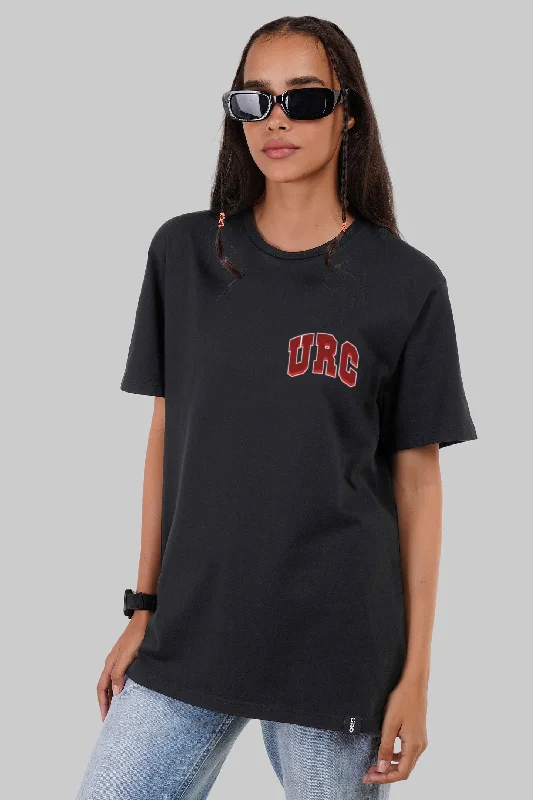 Retro College Classic Black Boyfriend Fit T-Shirt Women Houndstooth Herringbone Solid Retro College Classic Black Boyfriend Fit T-Shirt Women Houndstooth Herringbone Solid