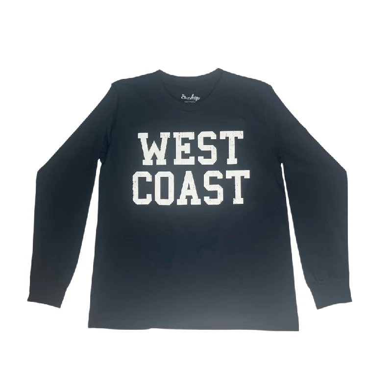 Sun Diego Long Sleeve West Coast Crop Tee - Navywhite Collared Crew Neck Turtle Neck Sun Diego Long Sleeve West Coast Crop Tee - Navywhite Collared Crew Neck Turtle Neck