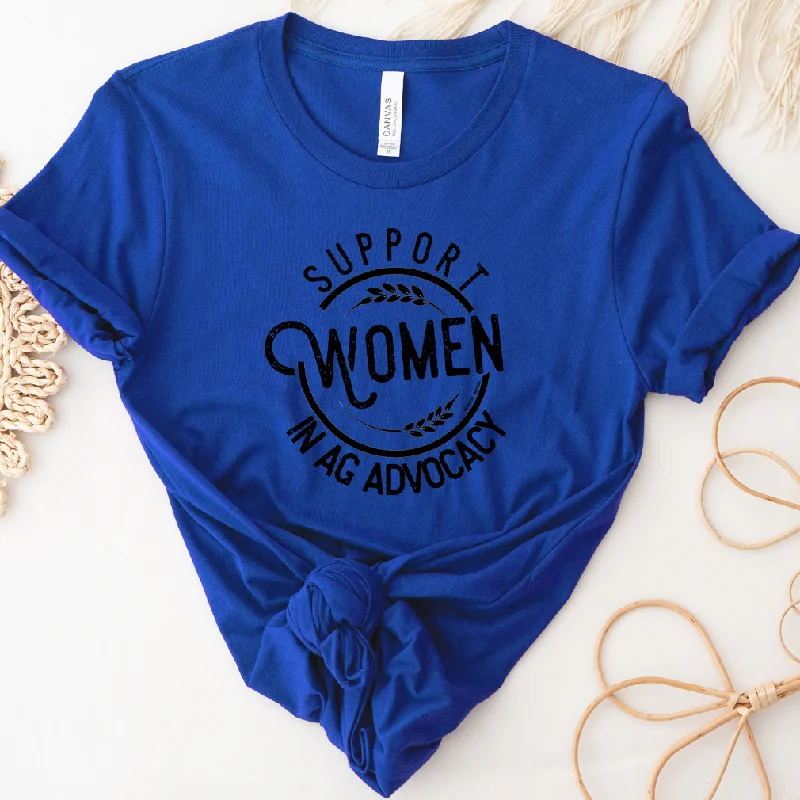 Support Women in AG Advocacy T-Shirt (XS-4XL) - Multiple Colors! Hooded Caped Shawl Collar