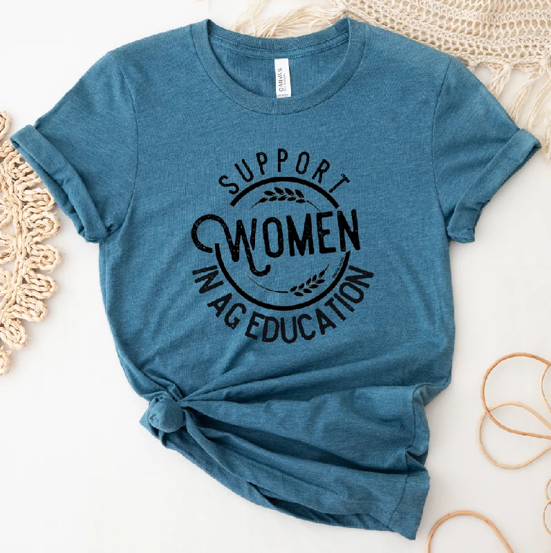 Support Women in Ag Education T-Shirt (XS-4XL) - Multiple Colors! Print Jacquard Patchwork Support Women in Ag Education T-Shirt (XS-4XL) - Multiple Colors! Print Jacquard Patchwork