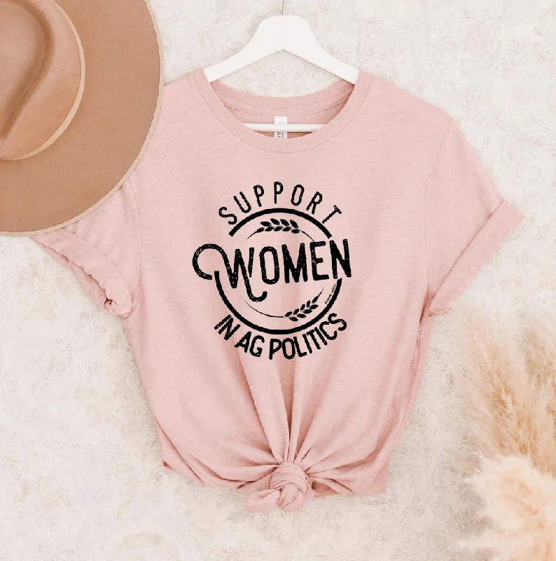 Support Women in AG Politics T-Shirt (XS-4XL) - Multiple Colors! Collared Crew Neck Turtle Neck Support Women in AG Politics T-Shirt (XS-4XL) - Multiple Colors! Collared Crew Neck Turtle Neck