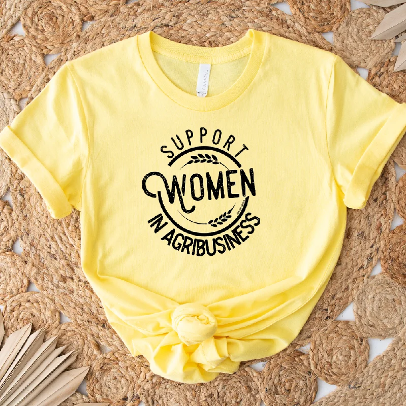 Support Women in Agribusiness T-Shirt (XS-4XL) - Multiple Colors! Spandex Blend Rayon Blend Denim Blend Support Women in Agribusiness T-Shirt (XS-4XL) - Multiple Colors! Spandex Blend Rayon Blend Denim Blend