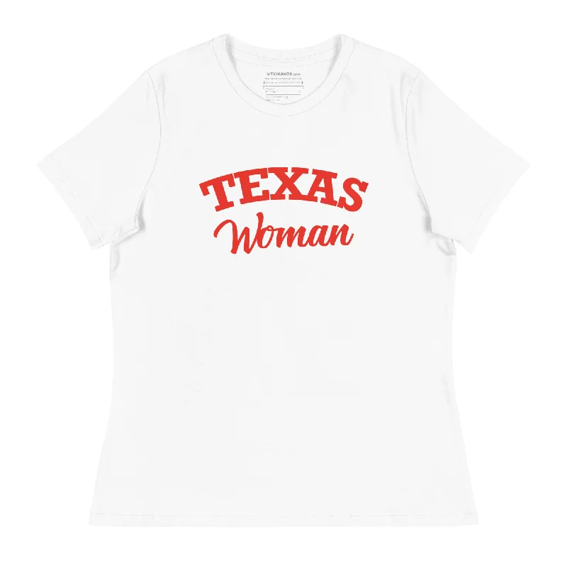 Texas Woman - Women's Relaxed T-Shirt Seamless Knitted Crochet