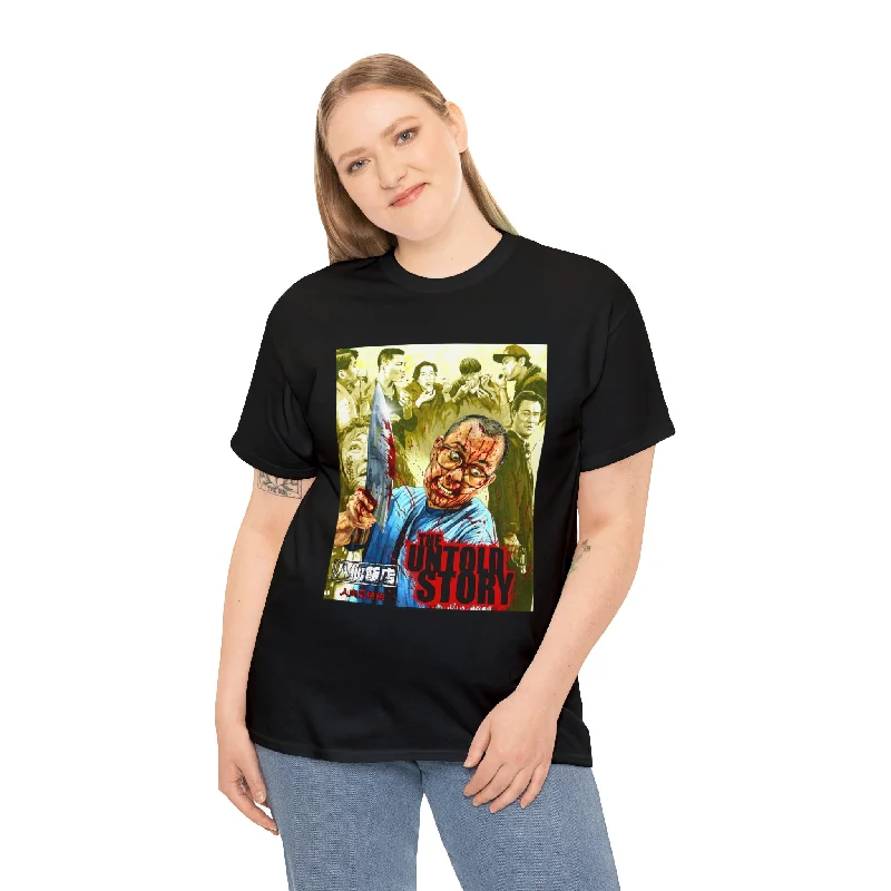 The Untold Story Unisex Heavy Cotton Tee Solid Print Embellished