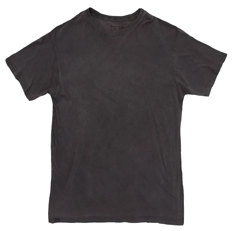 Unisex Vintage Wash Tee | Black Plaid T-Shirt Polka Dot Checkered