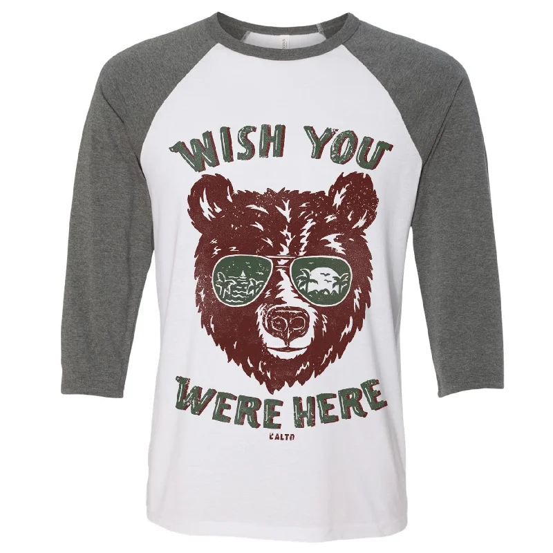 Wish You Were Here Baseball Tee Fashionable Trendy Casual