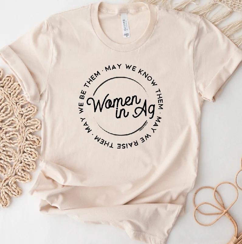 Women in AG Circle T-Shirt (XS-4XL) - Multiple Colors! Boxy Fit Fitted Loose