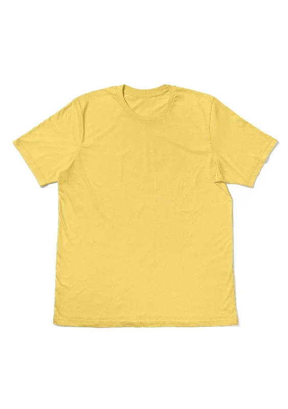 Perfect TShirt Co Womens Boyfriend T-Shirt Sunshine Yellow Fleece Nylon Spandex