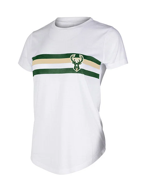 Women's Concepts Sport Lounge Register Milwaukee Bucks T-Shirt Handmade Hand-knitted Hand-woven