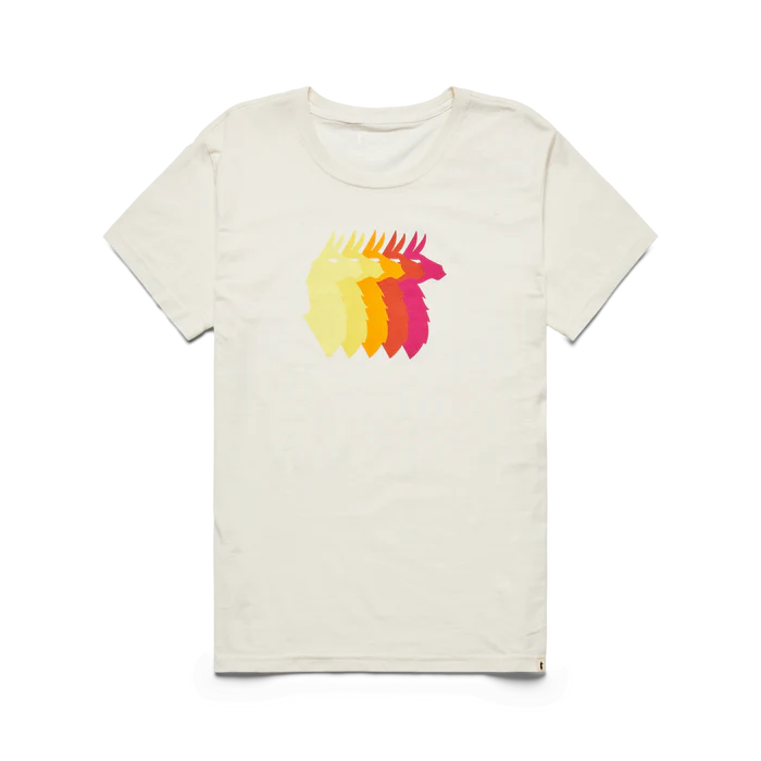 Women's Llama Sequence Organic T-Shirt Rayon Fabric Velvet Fabric Corduroy Fabric