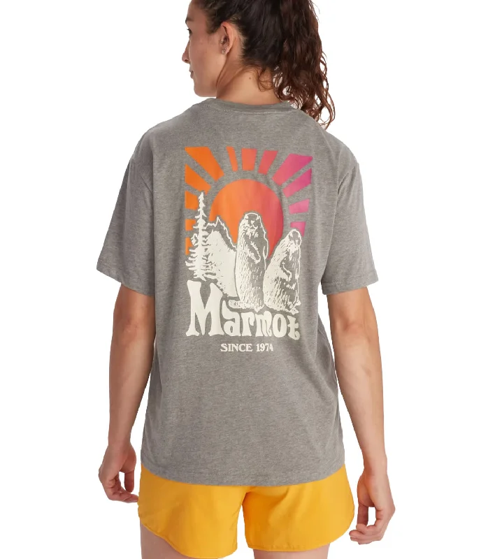 Women's Sunshine Short Sleeve Tee Modern Contemporary Chic