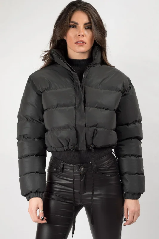 Black Padded Puffer Cropped Jacket Reflective Striped Jacket Polka Dot Jacket Floral Jacket Black Padded Puffer Cropped Jacket Reflective Striped Jacket Polka Dot Jacket Floral Jacket