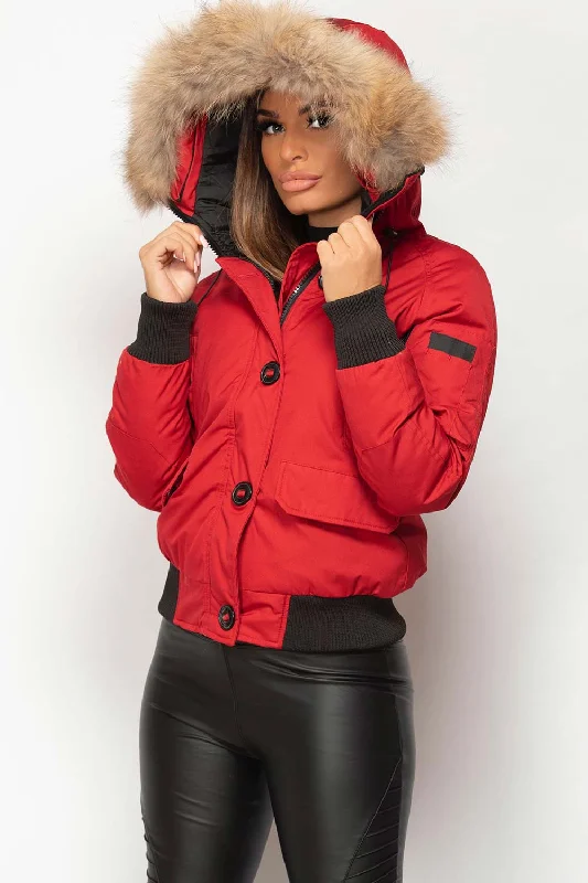 Bomber Jacket With Natural Fur Hood Collared Jacket Crew Neck Jacket Turtle Neck Jacket Bomber Jacket With Natural Fur Hood Collared Jacket Crew Neck Jacket Turtle Neck Jacket