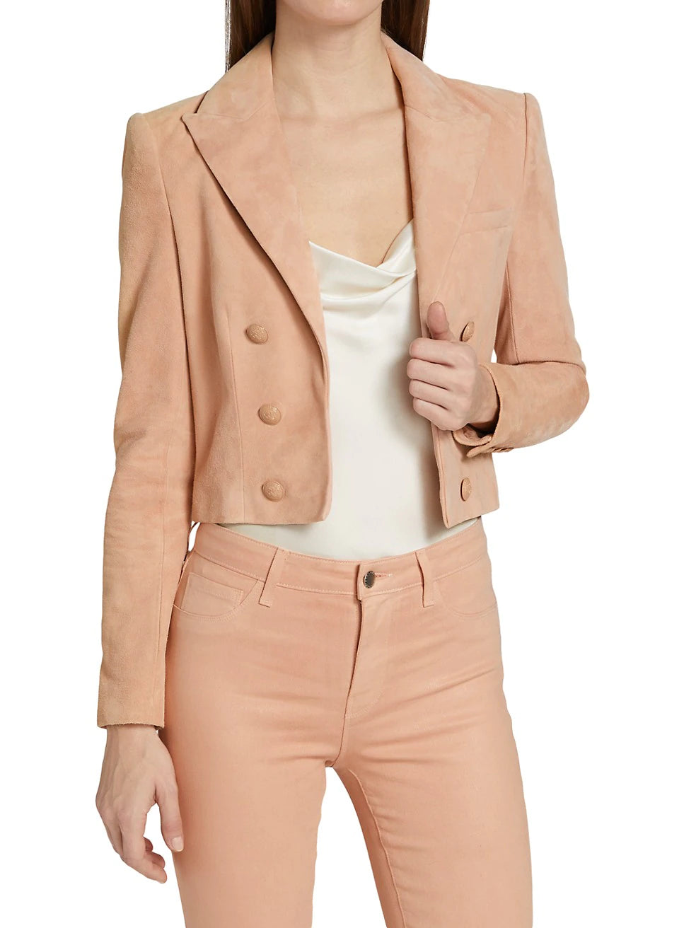 Real Suede Cropped Blazer For Women New Stylish look Leather Jacket Fleece Jacket Down Jacket Parka Real Suede Cropped Blazer For Women New Stylish look Leather Jacket Fleece Jacket Down Jacket Parka