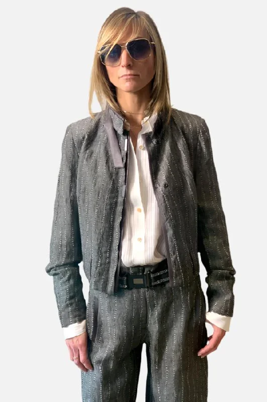 Jacket - Grey Trench Coat Raincoat Waterproof Jacket