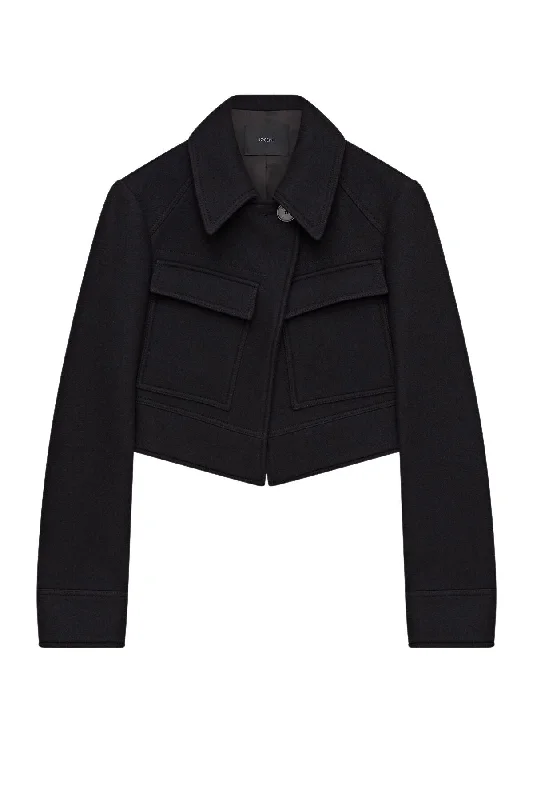 Joseph Wool Cranbrook Jacket - Black Quilted Jacket Puffer Jacket Insulated Jacket