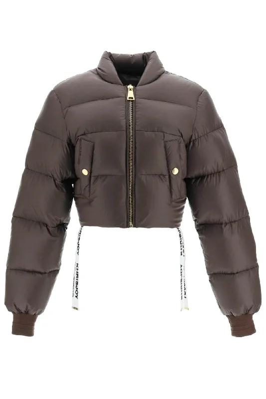 Khrisjoy Puff Cropped Bomber Jacket - Chocolate Oversized Jacket Tailored Jacket Straight Jacket Khrisjoy Puff Cropped Bomber Jacket - Chocolate Oversized Jacket Tailored Jacket Straight Jacket