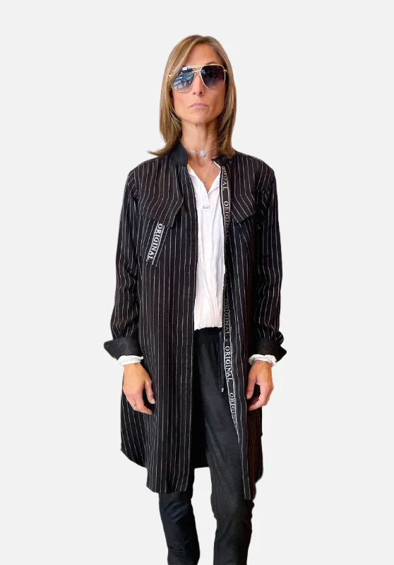 Original Midi Jacket - Black Stripe V-Neck Jacket Boat Neck Jacket Square Neck Jacket Original Midi Jacket - Black Stripe V-Neck Jacket Boat Neck Jacket Square Neck Jacket