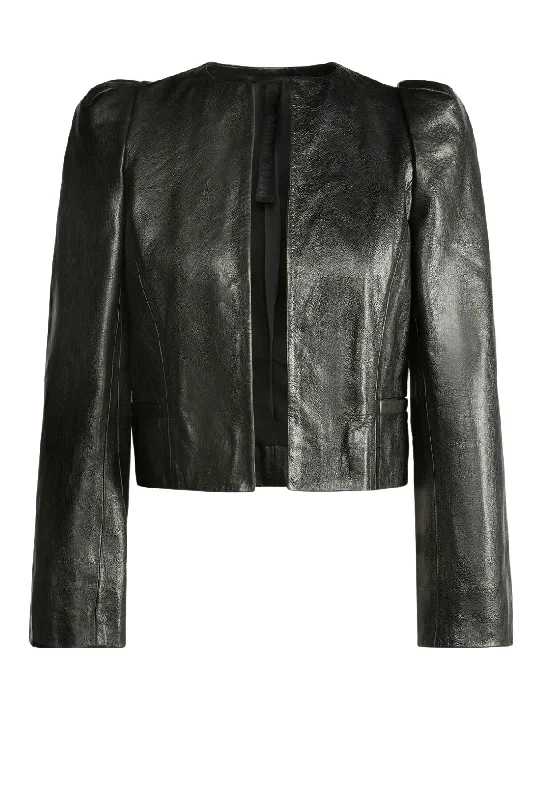 Petar Petrov Dynamite Jacket - Black Elasticated Jacket Padded Jacket Insulated Jacket Petar Petrov Dynamite Jacket - Black Elasticated Jacket Padded Jacket Insulated Jacket