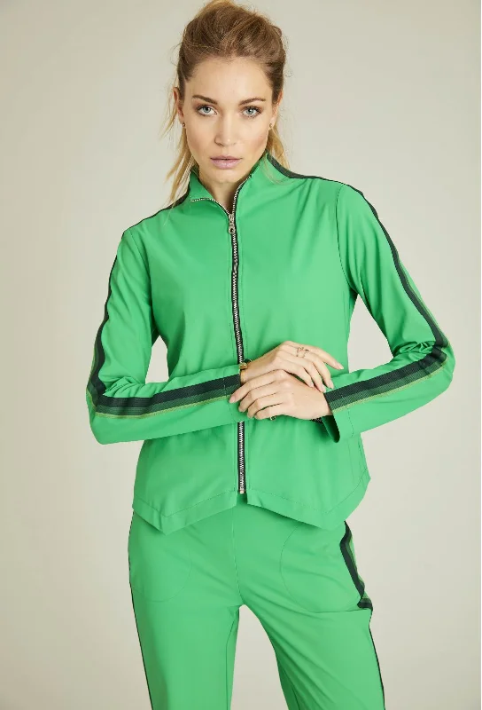 Positive Jacket - Vert Embroidered Jacket Appliqued Jacket Beaded Jacket