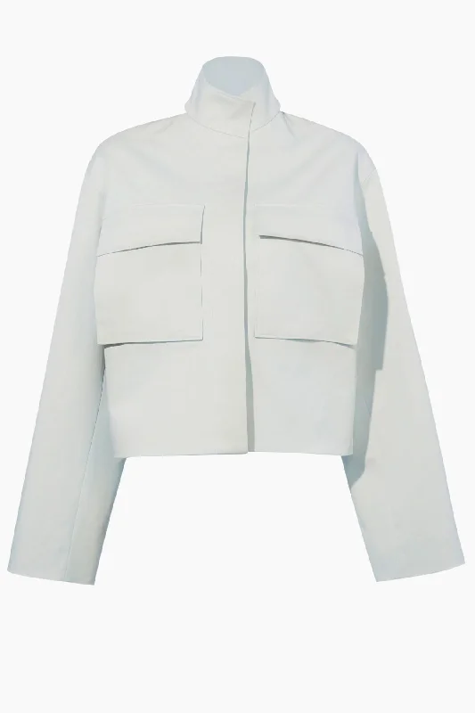 Proenza Schouler Dylan Jacket - Wheat Front Pockets Side Pockets Patch Pockets