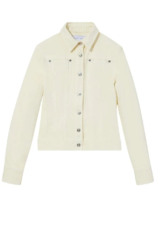 Proenza Schouler White Label Nova Jacket - Parchment Toggled Jacket Drawstring Jacket Belted Jacket Proenza Schouler White Label Nova Jacket - Parchment Toggled Jacket Drawstring Jacket Belted Jacket